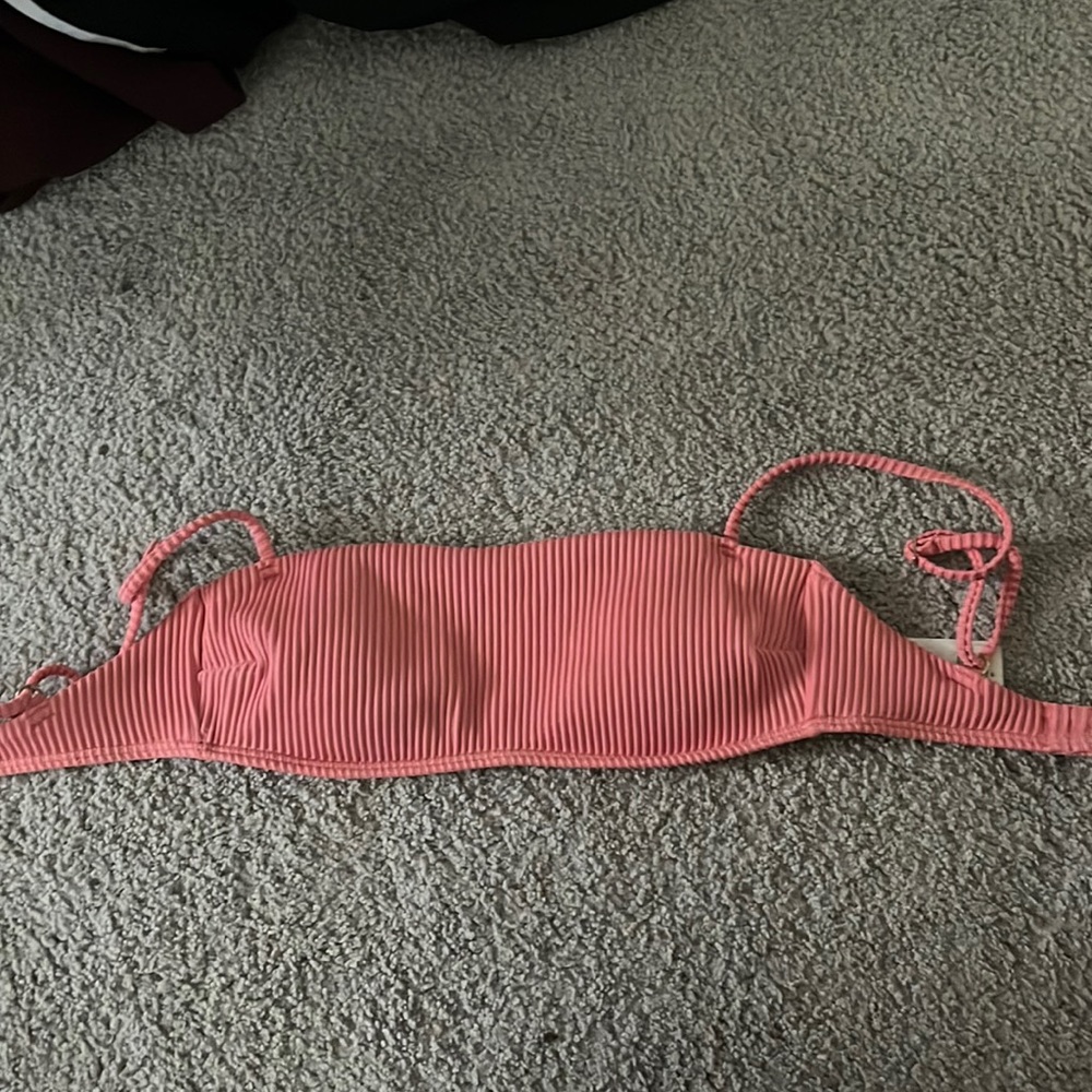 Pink Hollister bikini top